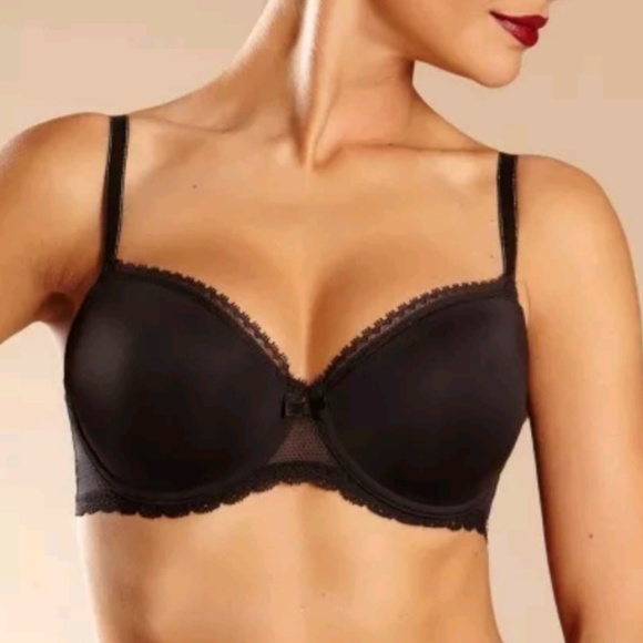 Chantelle Other - Chantelle 1476 Parisian Demi TShirt Bra Black 38DD